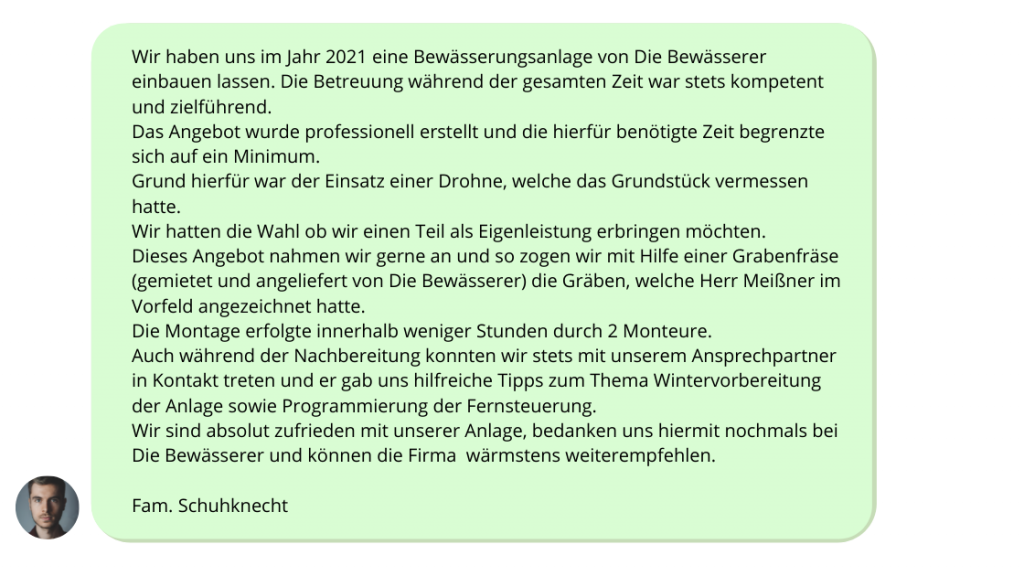 Die Bewässerer Testimonials (1)